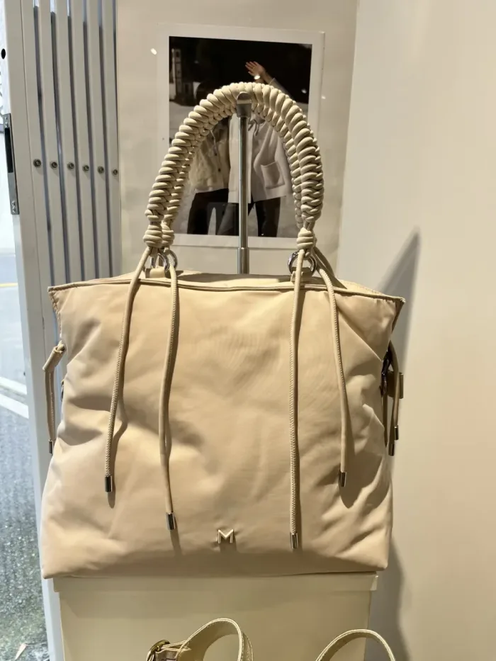 Marella nylon tote bag styled at Lejose Fashion House