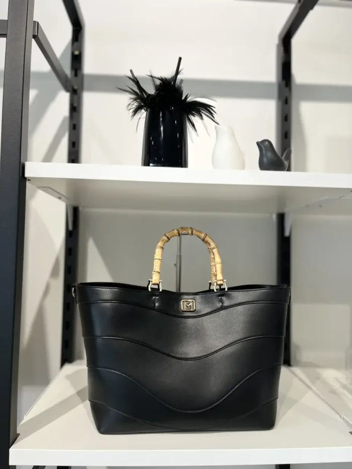 Marella bamboo handle tote styled at Lejose Fashion House