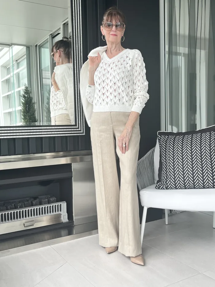Gran Sasso fine knit top styled at Lejose Fashion House