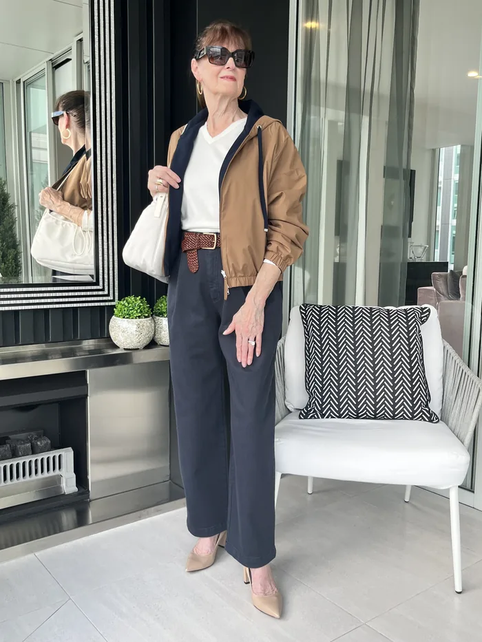Gran Sasso reversible jacket with Fabiana Filippi trouser, styled at Lejose Fashion House