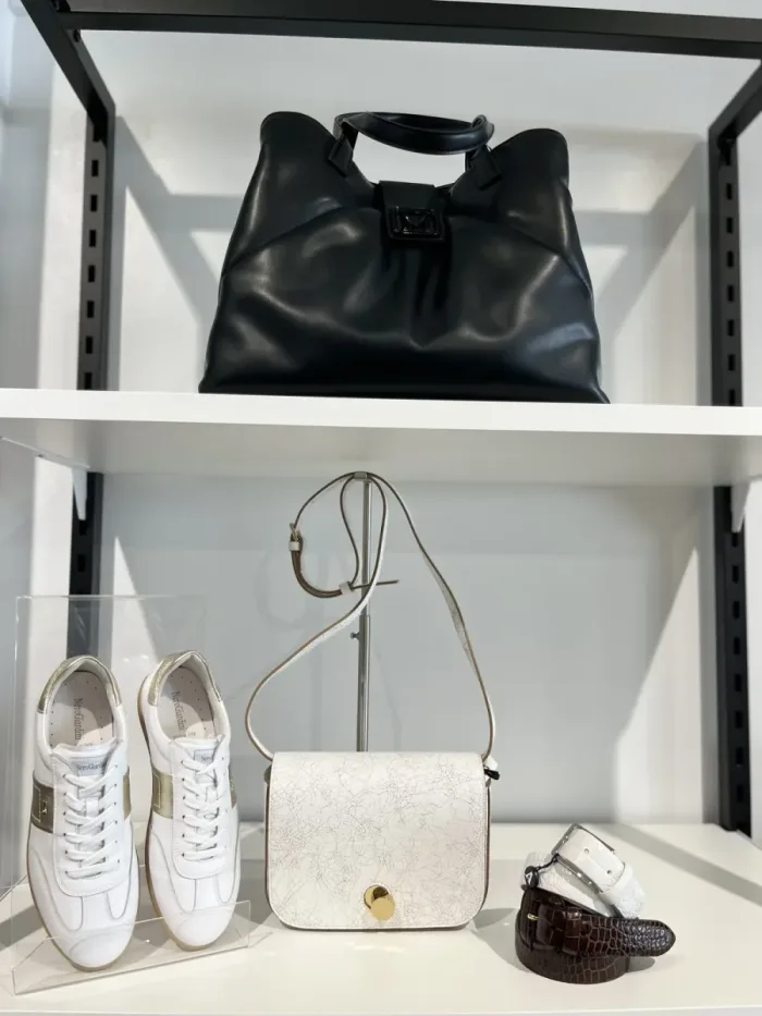 Nero Giardini leather trainer styled at Lejose Fashion House